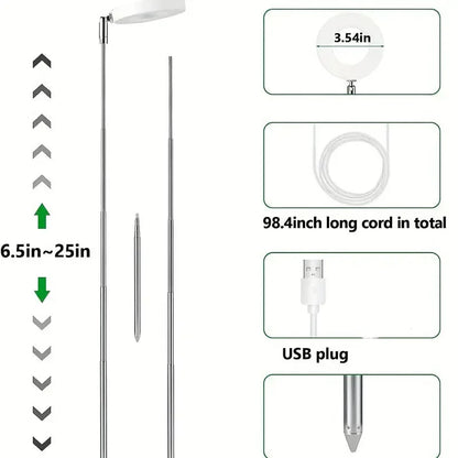 Adjustable Full Spectrum LED Grow Light with Timer – Dimmable Hydroponics Lamp for Indoor Plant Growth