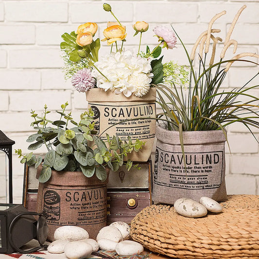 Vintage-Inspired Waterproof Planter Bag – Random Color